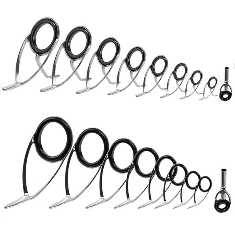Fishing Rod Building Kit - 9Pcs Fishing Rod Guides Ring Repair