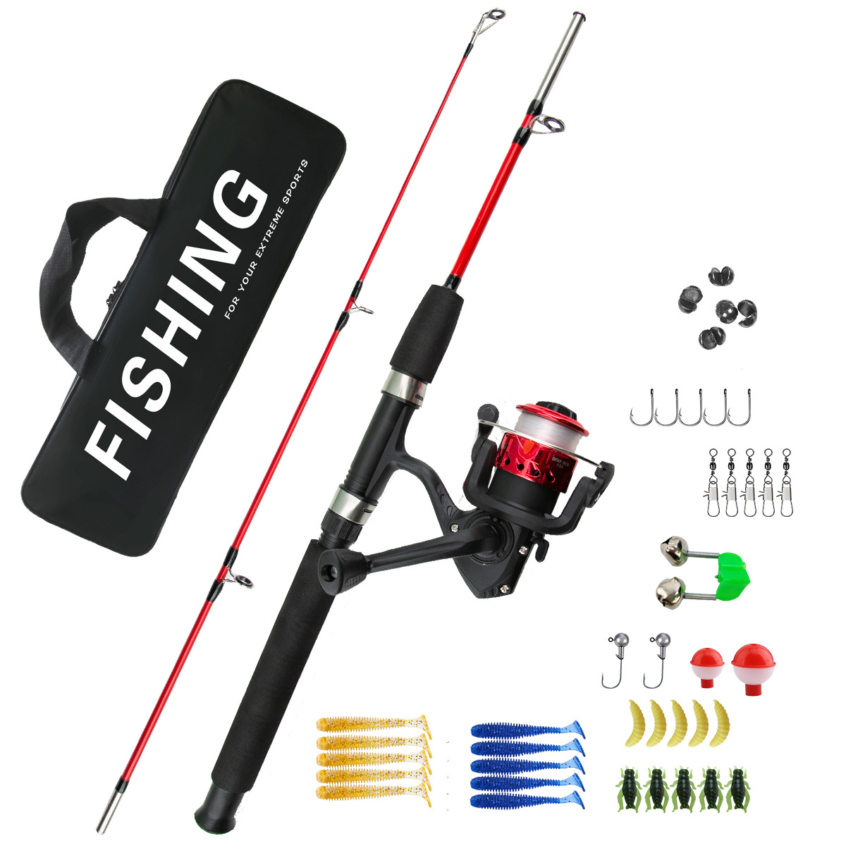 2 Sections Ice Fishing Rod Com - đánh giá và giá Fishing Rod Ice