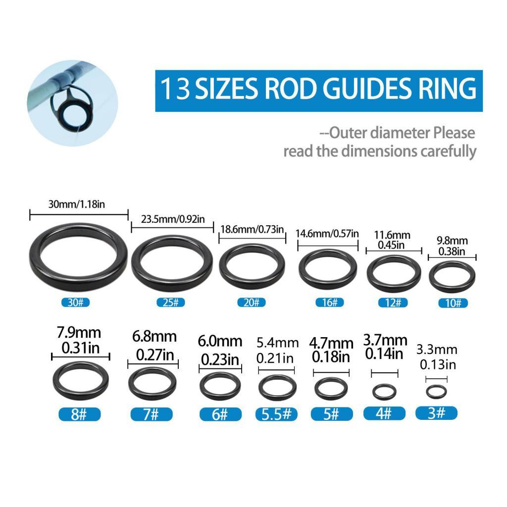 26 Pieces Fishing Rod Guides C - đánh giá và giá Fishing Rod Tip Replacement