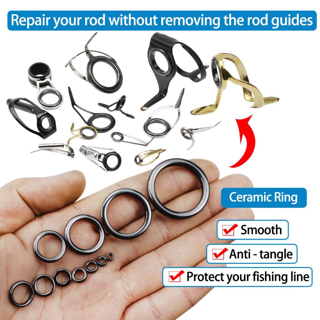 26 Pieces Fishing Rod Guides C - đánh giá và giá Fishing Rod Tip Replacement
