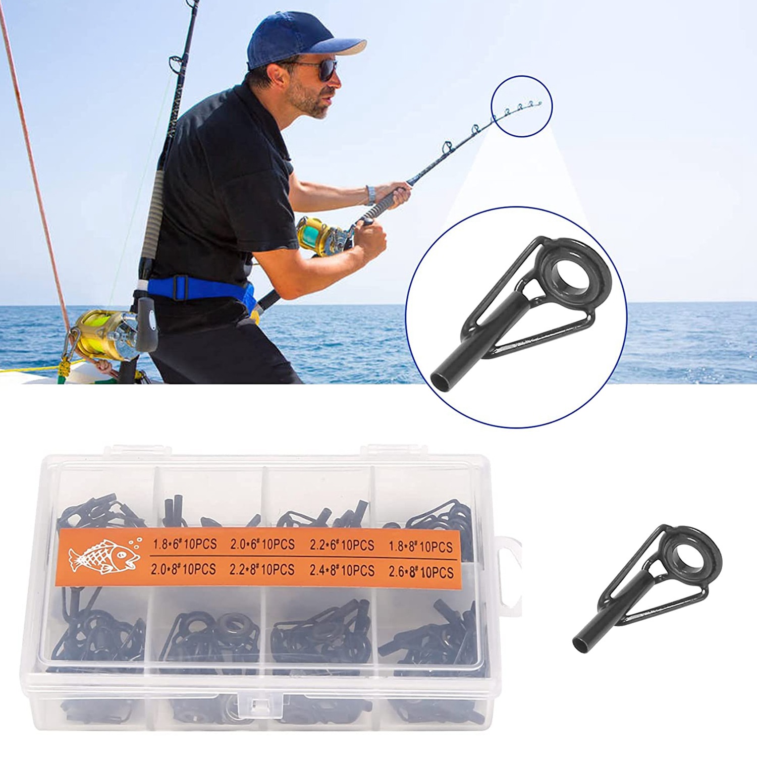 A69P-80 Pieces Fishing Rod Tip - đánh giá và giá Fishing Rod Tip Replacement