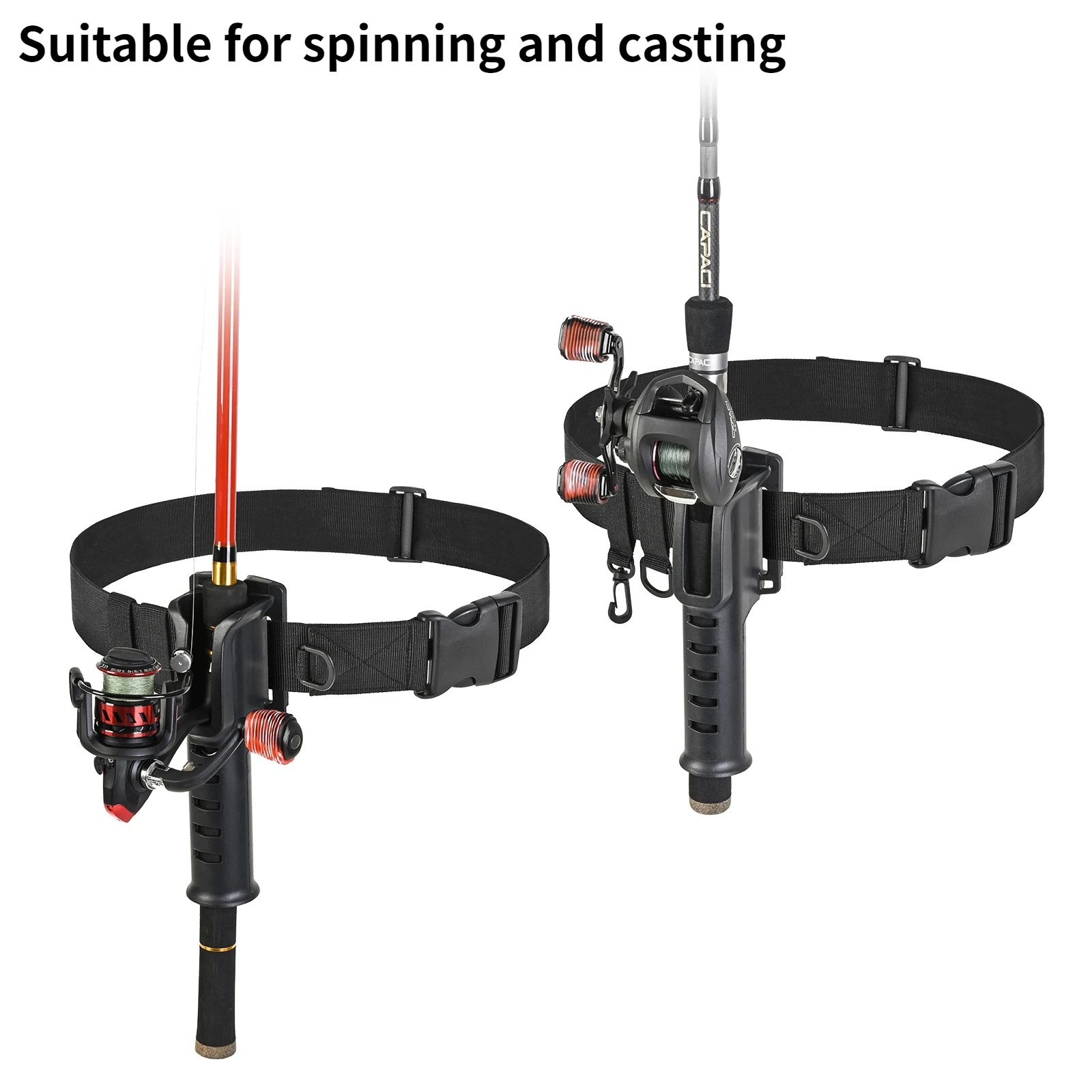 Hanging Fishing Waist Belt Rod - đánh giá và giá Fishing Rod Spinning