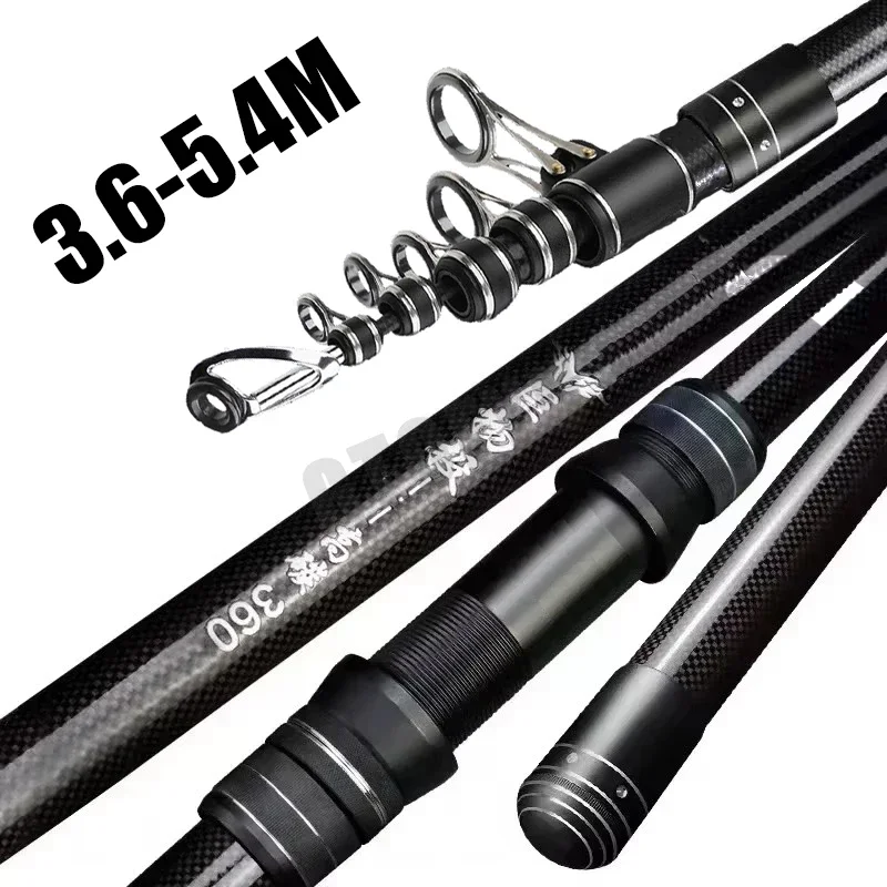 3.6m 4.5m 5.0m 5.4m Telescopic - đánh giá và giá Fishing Rod Surf