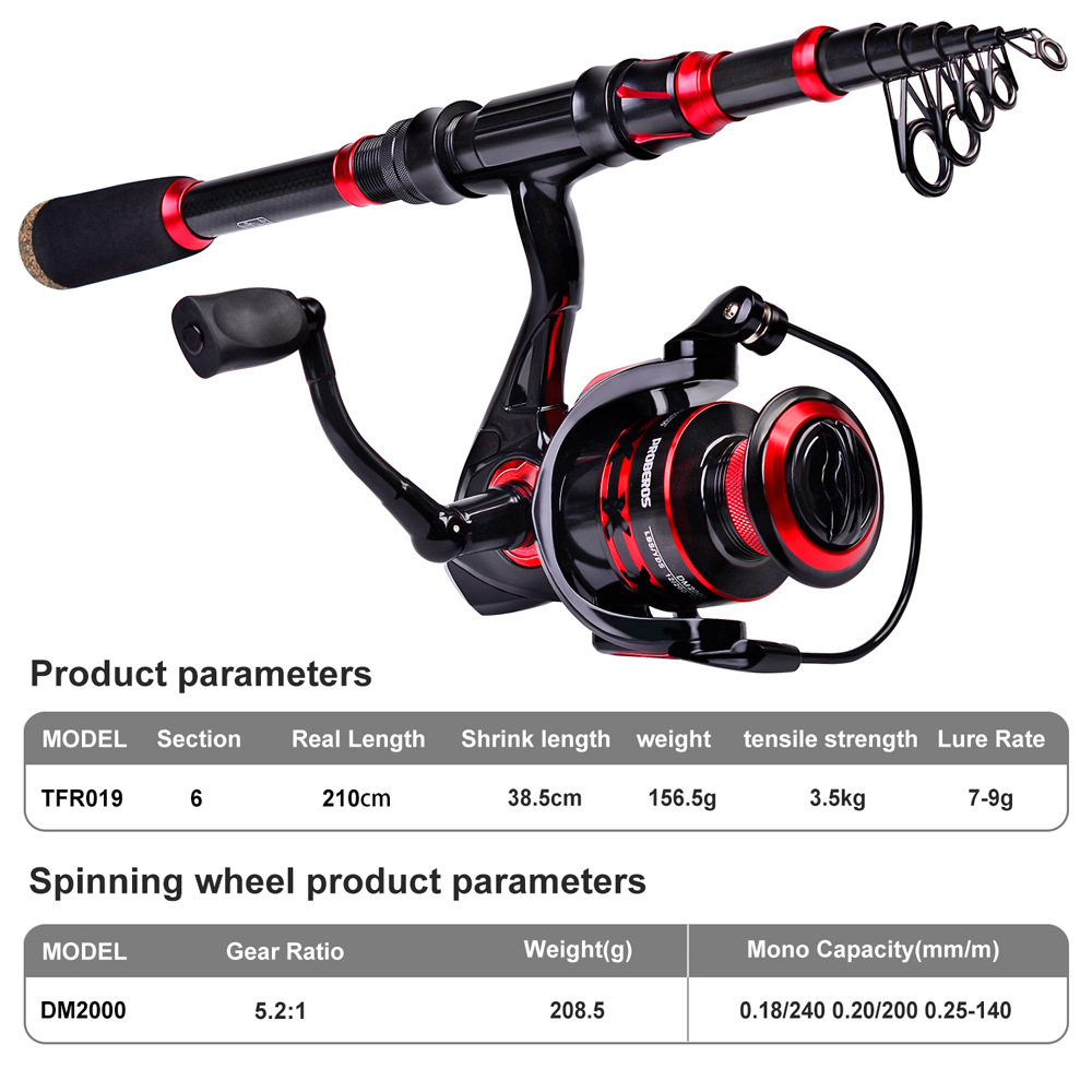 Carbon Fiber Long Casting Bait - đánh giá và giá Fishing Rod Combo
