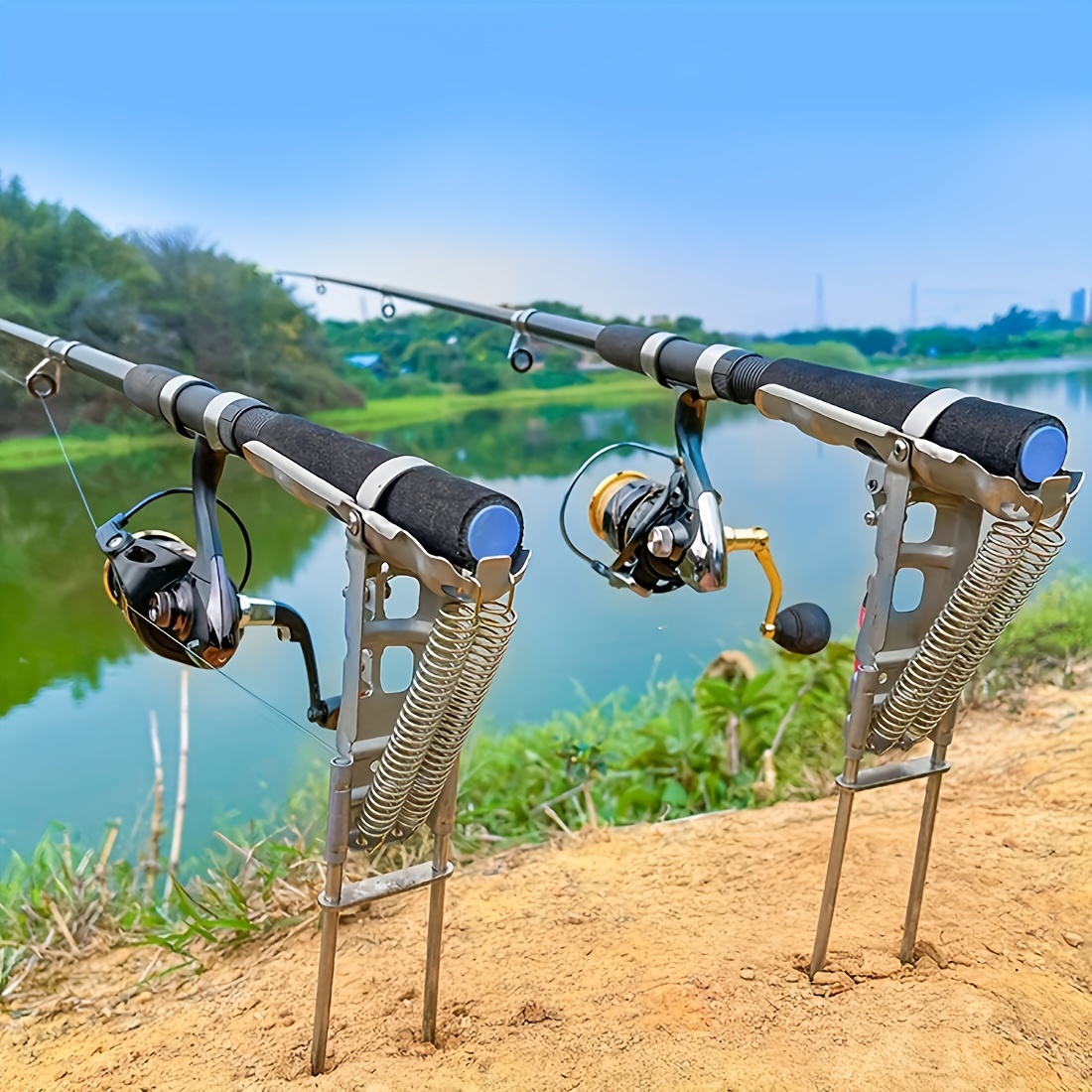 Automatic Spring Fishing Rod H - đánh giá và giá Fishing Rod Holder