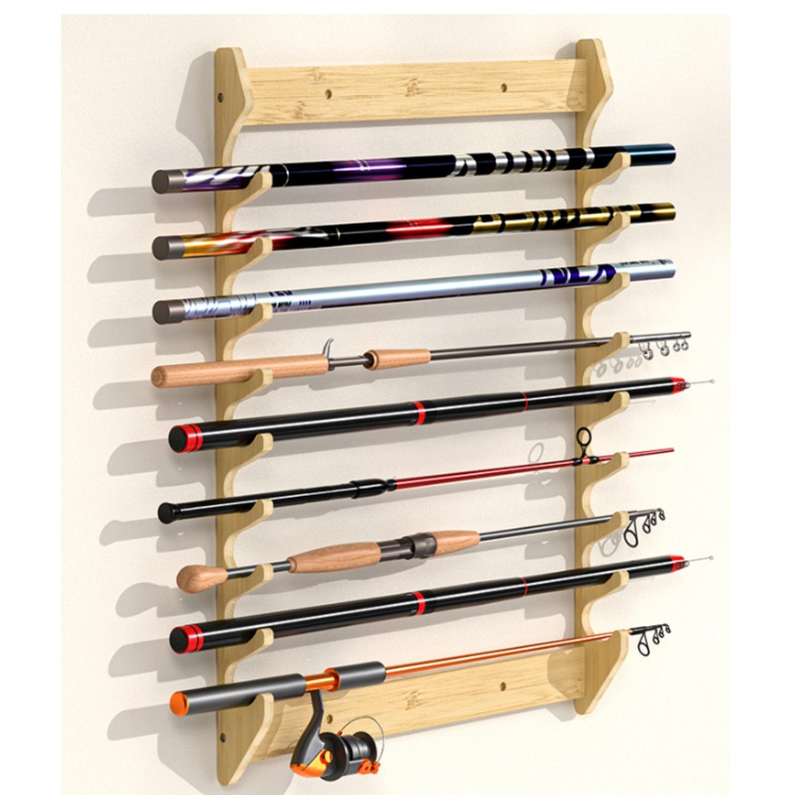 Bamboo Fishing Rod Holder Wall - đánh giá và giá Fishing Rod Rack