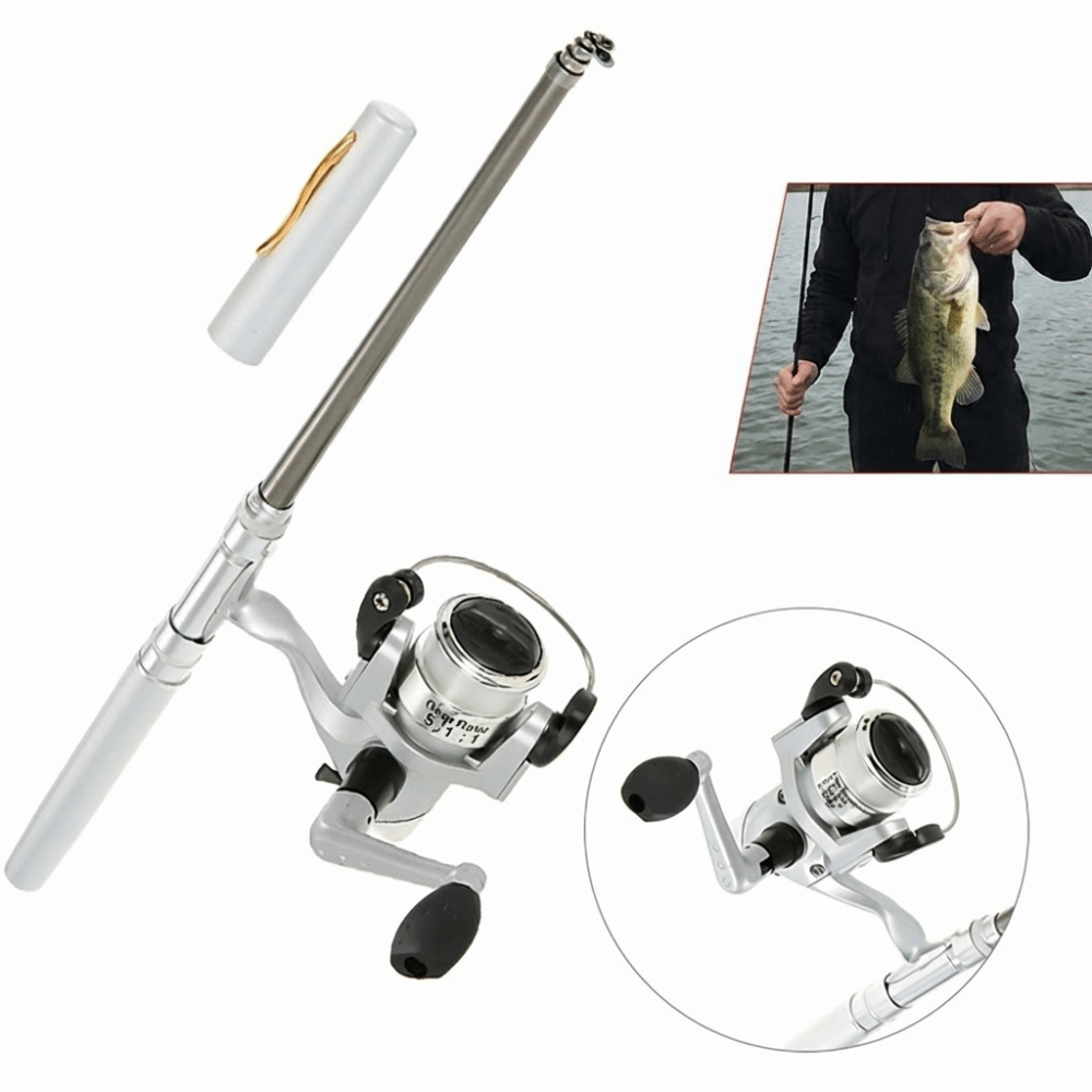 Portable Telescopic Pocket Fis - đánh giá và giá Fishing Rod Fly