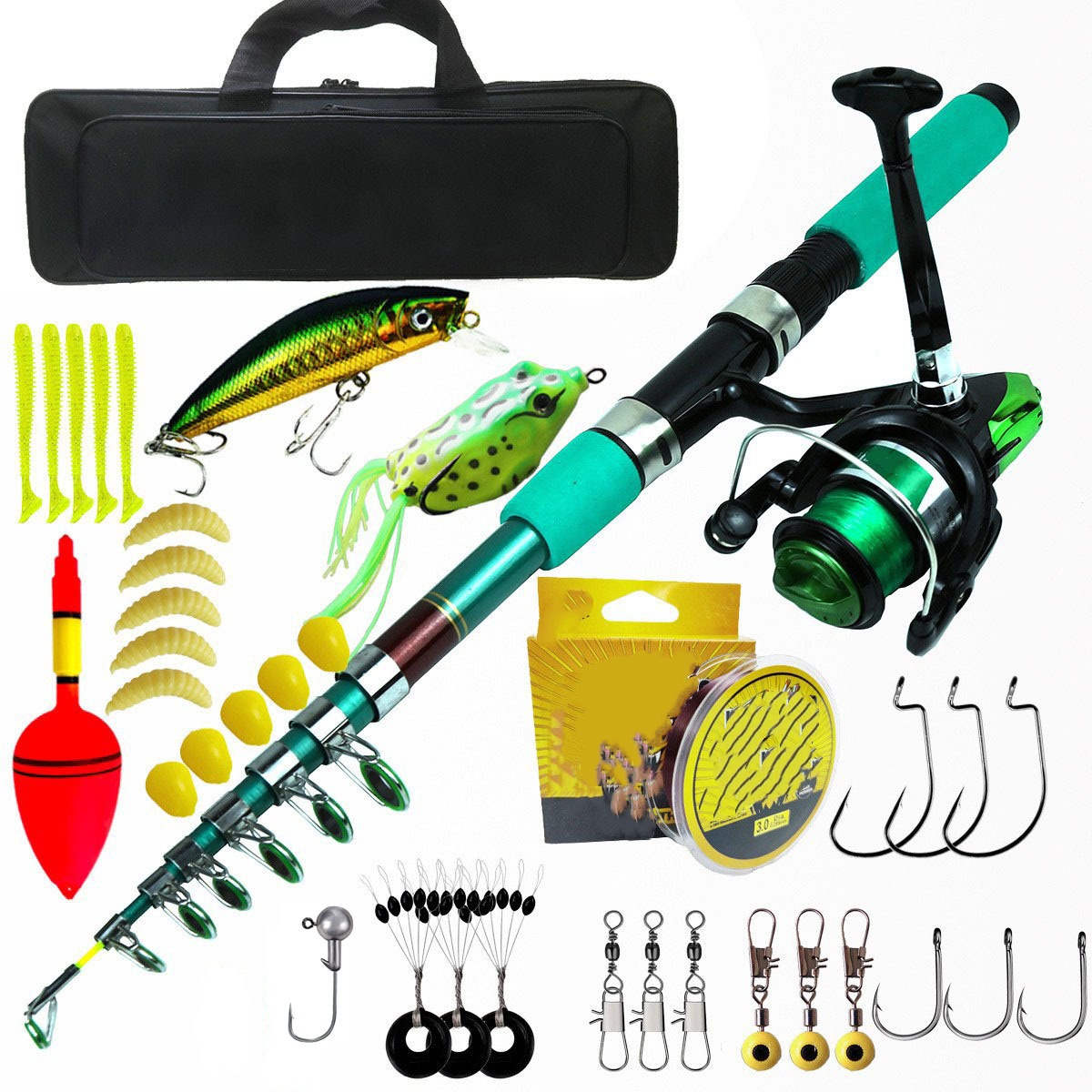 Portable Ultralight Carp Teles - đánh giá và giá Fishing Rod Spinning